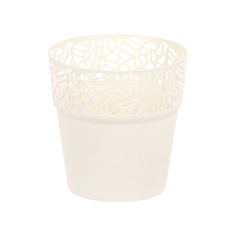 Кашпо Prosperplast naturo 12см кремовое