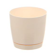 Кашпо Prosperplast coubi 12см кремовое