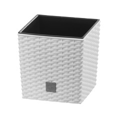 Кашпо Prosperplast rato низ 20см белое