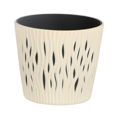 Кашпо Prosperplast sandy круглое 16х16х14см кремовое 1,7 л