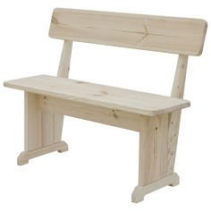 Скамья со спинкой Россия пром 100х30