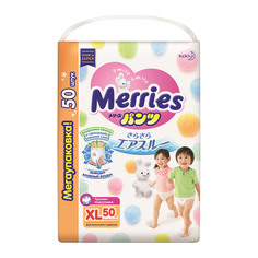 Подгузники-трусики Merries XL 12-22 кг 50 шт