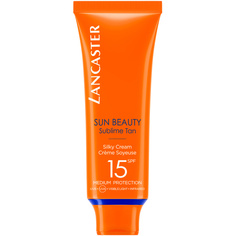 LANCASTER Легкий крем сияющий загар для лица Sun Beauty SPF15