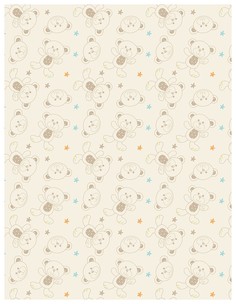 Плед-покрывало Baby Nice Мишки и звезды 100x118