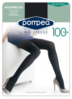 Колготки женские Pompea Microfibra 100 den черные 5