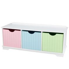 Скамья с ящичками для хранения игрушек Storage Bench pastel Kidkraft 14565_KE