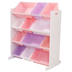 Kidkraft Система для хранения с 12 контейнерами белая Kidkraft 15450_KE
