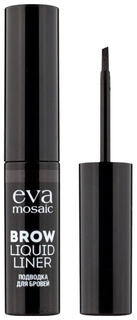 Подводка для бровей Eva Mosaic Brow Liquid Liner Серо-коричневая