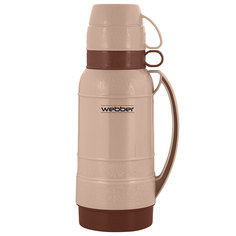 Термос со стеклянной колбой 25018/5 "Webber", 1,8 л, цвет: бежевый