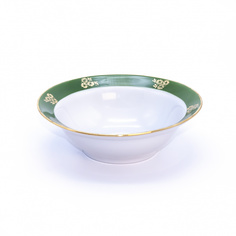 Миска Дулево Зеленый борт, 300 мл., фарфор