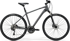 Городской велосипед Merida Crossway 300 (2020) размер рамы 59 см" Серо-черный