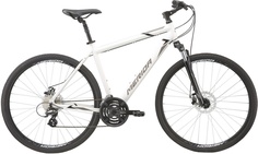 Городской велосипед Merida Crossway 15-MD (2020) размер рамы 52 см" Бело-черно-серый