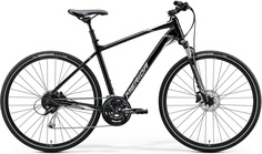 Городской велосипед Merida Crossway 100 (2020) размер рамы 59 см" Черно-серый
