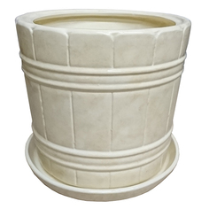 Керамический горшок для цветов «Кадка». Диаметр 25 см. Высота 23 см. Дивный Сад