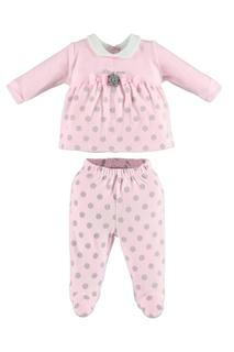 Комплект толстовка и брюки iDO для девочек, цв. розовый, р-р 62