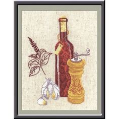Набор для вышивания крестом "Кухонная миниатюра 1", 15x20 см, арт. 485 Овен