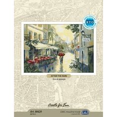 Набор для вышивания крестом РТО "После дождя", 26x18 см, арт. М429 RTO