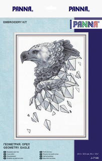 Набор для вышивания крестом Panna "Геометрия. Орел", 23,5x33,5 см, арт. J-7146