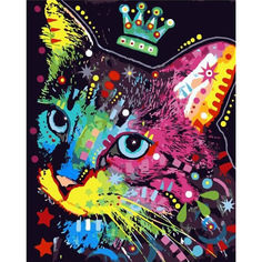 Картина по номерам на холсте 40*50 см Colibri "Кошка в короне" (VA-1532)