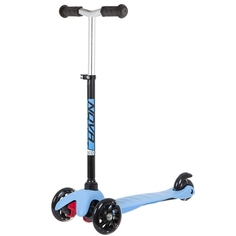 Самокат-кикборд Novatrack Disco-kids Basic голубой