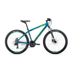 Велосипед 27,5" Forward Apache 27,5 Бирюзовый/Светло-зеленый 19-20 г 21" RBKW0M67Q042