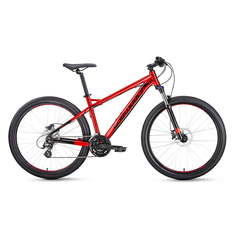 Велосипед 27,5" Forward Quardo 27,5 3.0 disc AL Красный 19-20 г 17" RBKW0M67R027