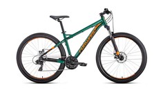Горный велосипед Forward Quadro 27,5 2.0 Disc (2020) размер рамы 19" Зеленый