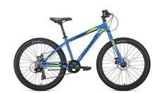 Подростковый велосипед Format 6414 (2020) размер колеса 24 Сине-черно-зеленый