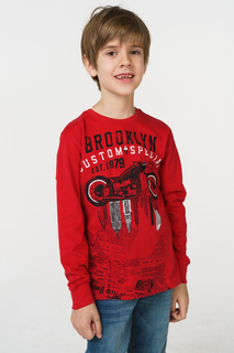 Джемпер iDO для мальчиков, цв. красный, р-р 122