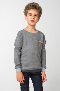 Толстовка для мальчика iDO, цв.серый, р-р 110