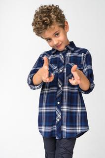 Рубашка для мальчика iDO, цв.синий, р-р 140
