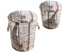 Пуфик в гостиную STOOL GROUP Пуф с ящиком для хранения Париж