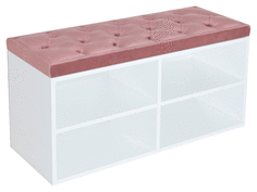 Обувница Милана Обувница HD 950*450*450 Bella 20 Коралловый, Белый Milana