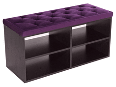 Обувница Милана Обувница HD 950*450*450 Bella 14 Фиолетовый, Венге Milana