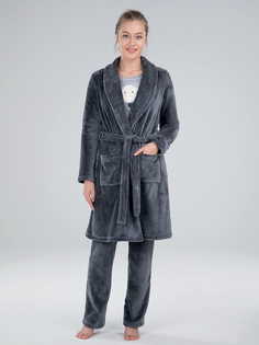 Халат женский BlackSpade BS50063 серый L; XL