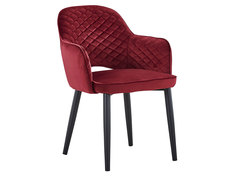 Стул STOOL GROUP Венера диамант MC16-2YS LEGS BLACK HLR-38 бордовый ромб, черный матовый