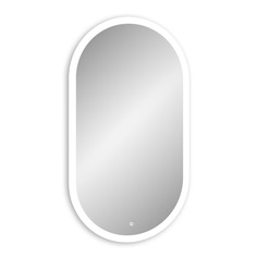 Настенное зеркало Континент ЗЛП458 Delight LED 55х100, белый Continent