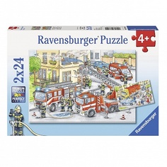 Пазл Ravensburger Герои в действии 2 в 1, 2 x 24 деталей