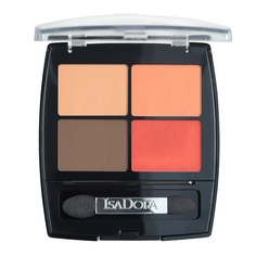 Тени для век IsaDora "Eye Shadow Quartet", тон 22Vibrant Tangerine,5 г