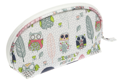 Косметичка Dewal Beauty серия "Ночной лес", мультицвет 19.5х7.5х11см BG-804