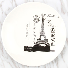 Стильная тарелка "Postcard. Paris" No Brand