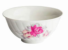 Салатник Дулево Голубая роза Дикая роза, 1400 мл., фарфор