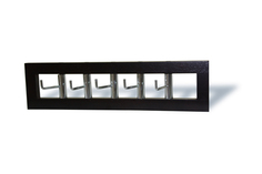 Настенная вешалка в прихожую Red and Black 0377 Венге