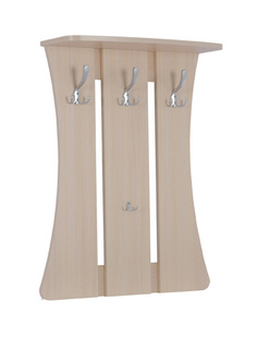 Настенная вешалка для прихожей Мебельсон Уют-1 Дуб Млечный Mebelson