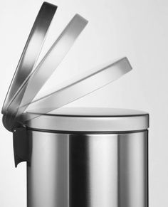 Корзина для мусора c педалью, серебристый Durable