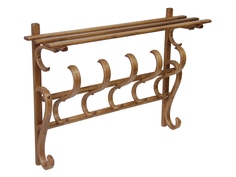 Настенная вешалка в прихожую Мебелик Вешалка настенная "В 7Н" Светло-коричневый