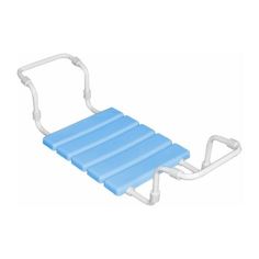 Сиденье в ванну пластиковое VIOLET на металл, трубе голубое