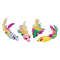 Игрушка для кошек CHOMPER Набор Мышка спираль (3шт.уп)