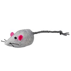 Игрушка для кошек TRIXIE Plush Mice with Bell, Плюшевая мышь с колокольчиком, 5 см