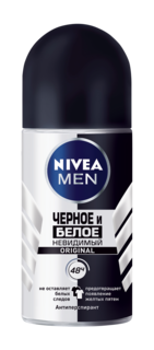 Антиперспирант Nivea Ролик мужской Невидимая защита для черного и белого 50мл